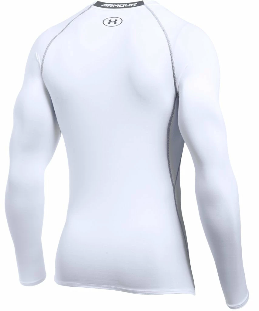UNDER ARMOUR ADULT HEATGEAR LONG SLEEVE SHIRT - WHITE 4 UNDER ARMOUR ADULT HEATGEAR LONG SLEEVE SHIRT - WHITE - Image 2