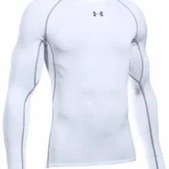 UNDER ARMOUR ADULT HEATGEAR LONG SLEEVE SHIRT - WHITE