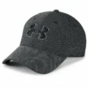 UNDER ARMOUR ADULT HEATHERED BLITZING 3.0 CAP - BLACK 1 UNDER ARMOUR ADULT HEATHERED BLITZING 3.0 CAP - BLACK -HockeyPro Hub Under Armour Mens Heathered Blitzing 3.0 Cap Black Front 178083