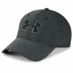 UNDER ARMOUR ADULT HEATHERED BLITZING 3.0 CAP - BLACK