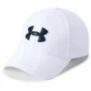 UNDER ARMOUR ADULT PRINTED BLITZING 3.0 CAP - WHITE -HockeyPro Hub Under Armour Mens Printed Blitzing 3.0 Cap White Front