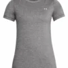 UNDER ARMOUR WOMEN'S HEATGEAR T SHIRT- GREY -HockeyPro Hub Under Armour Womens HeatGear T Shirt Grey Front 178417 min