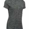 UNDER ARMOUR WOMEN'S TECH TWIST T SHIRT - BLACK