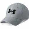UNDER ARMOUR ADULT HEATHERED BLITZING 3.0 CAP - GREY -HockeyPro Hub Under Armour mens Heathered Blitzing 3.0 Cap Grey Front 178085