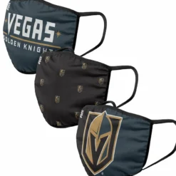 FOCO VEGAS GOLDEN KNIGHTS ADULT NON-MEDICAL FACE MASKS - 3 PACK