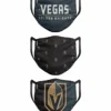 FOCO VEGAS GOLDEN KNIGHTS KIDS NON-MEDICAL FACE MASKS - 3 PACK