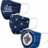 FOCO WINNIPEG JETS ADULT NON-MEDICAL FACE MASKS - 3 PACK -HockeyPro Hub Winnipeg Jets Fabric Face Masks 3 Pack
