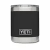 YETI RAMBLER 10OZ LOWBALL -HockeyPro Hub YETI RAMBLER 10OZ LOWBALL YRAM10 black front