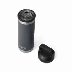 YETI RAMBLER 18 OZ BOTTLE CHUG CHARCOAL -HockeyPro Hub YETI RAMBLER 18 OZ BOTTLE CHUG CHARCOAL ONE