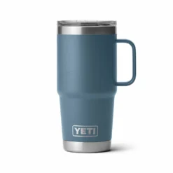 YETI RAMBLER 20 OZ TRAVEL MUG NORDIC BLUE
