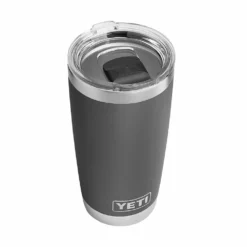 YETI RAMBLER 20 OZ TUMBLER - CHARCOAL -HockeyPro Hub YETI RAMBLER 20 OZ TUMBLER CHARCOAL TWO