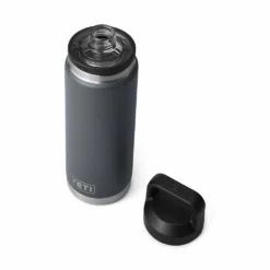 YETI RAMBLER 26 OZ BOTTLE CHUG CHARCOAL -HockeyPro Hub YETI RAMBLER 26 OZ BOTTLE CHUG CHARCOAL THREE