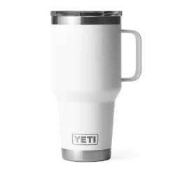 YETI RAMBLER 30 OZ TRAVEL MUG WHITE