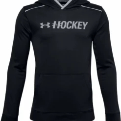 UNDER ARMOUR KID'S HOCKEY GRAPHIC HOODIE - BLACK